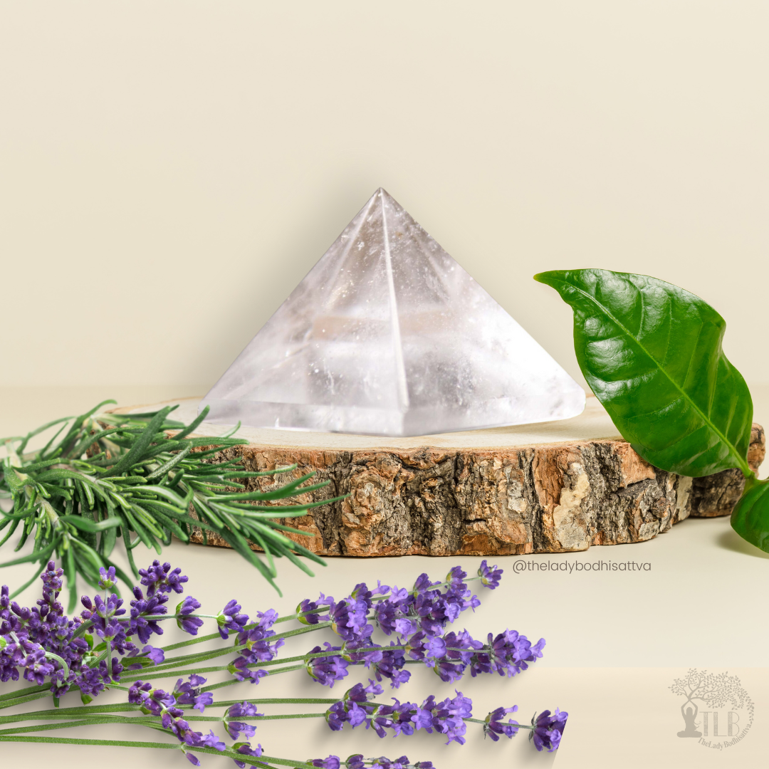 Clear Quartz Crystal Pyramid