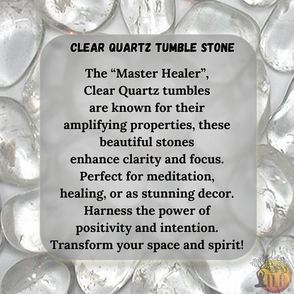 Clear Quartz Tumbles
