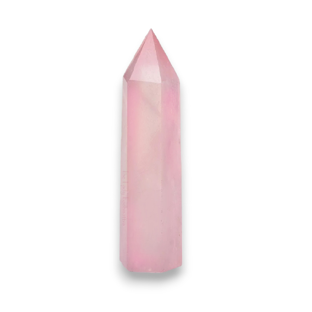 Rose Quartz Crystal Wand/Tower/Obelisk/Point