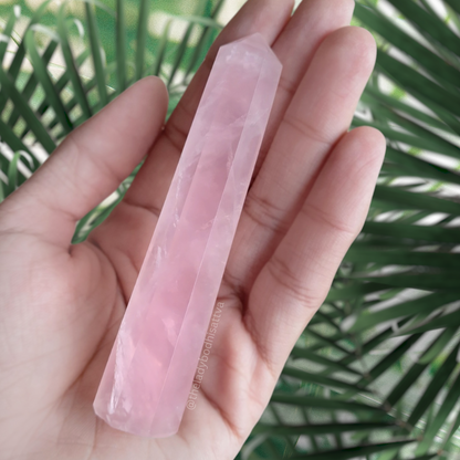 Rose Quartz Crystal Wand/Tower/Obelisk/Point