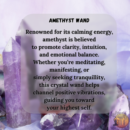 Amethyst Crystal Wand/Tower/Obelisk/Point